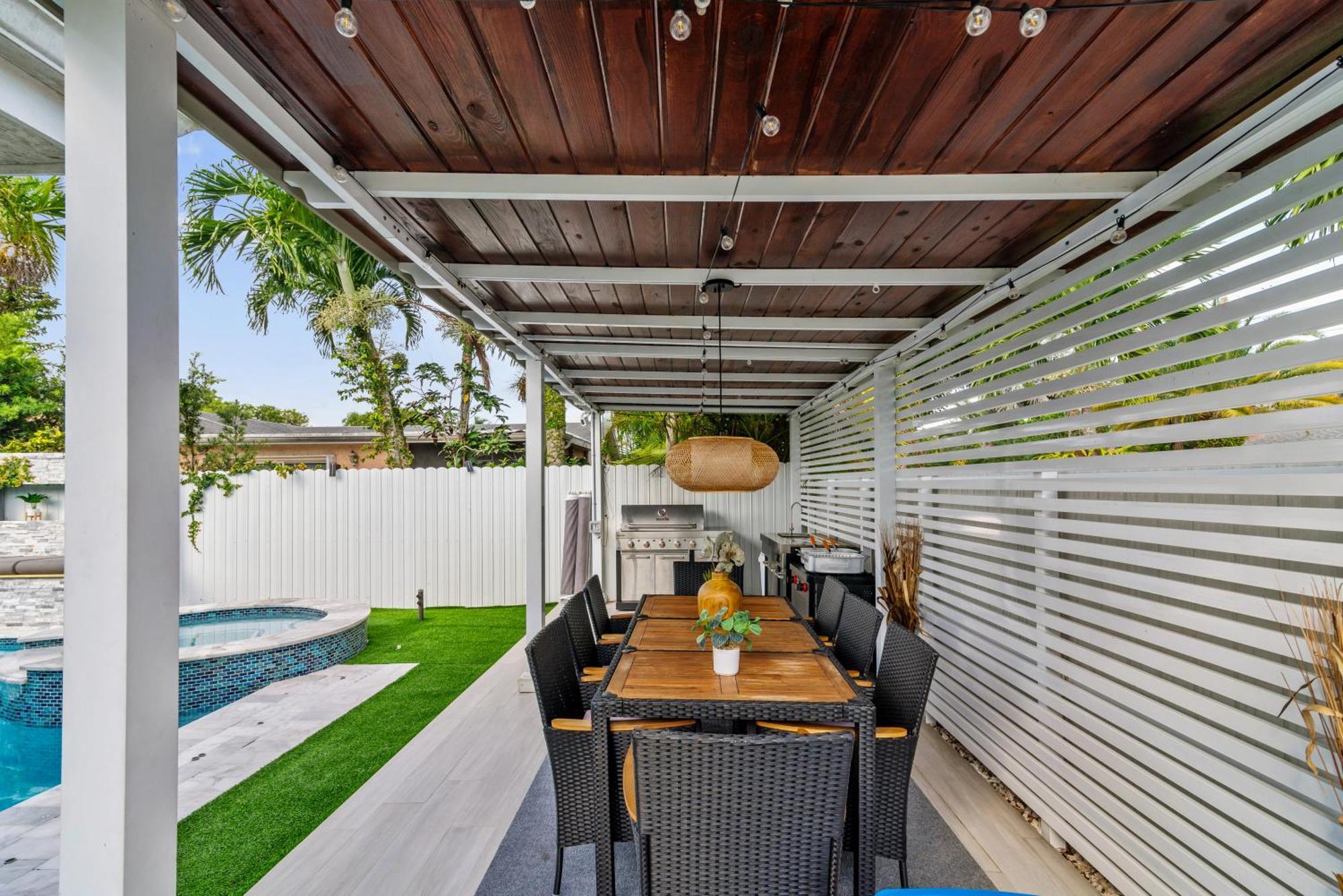 Willa Miami Luxury House W Heated Pool & Jacuzzi Zewnętrze zdjęcie